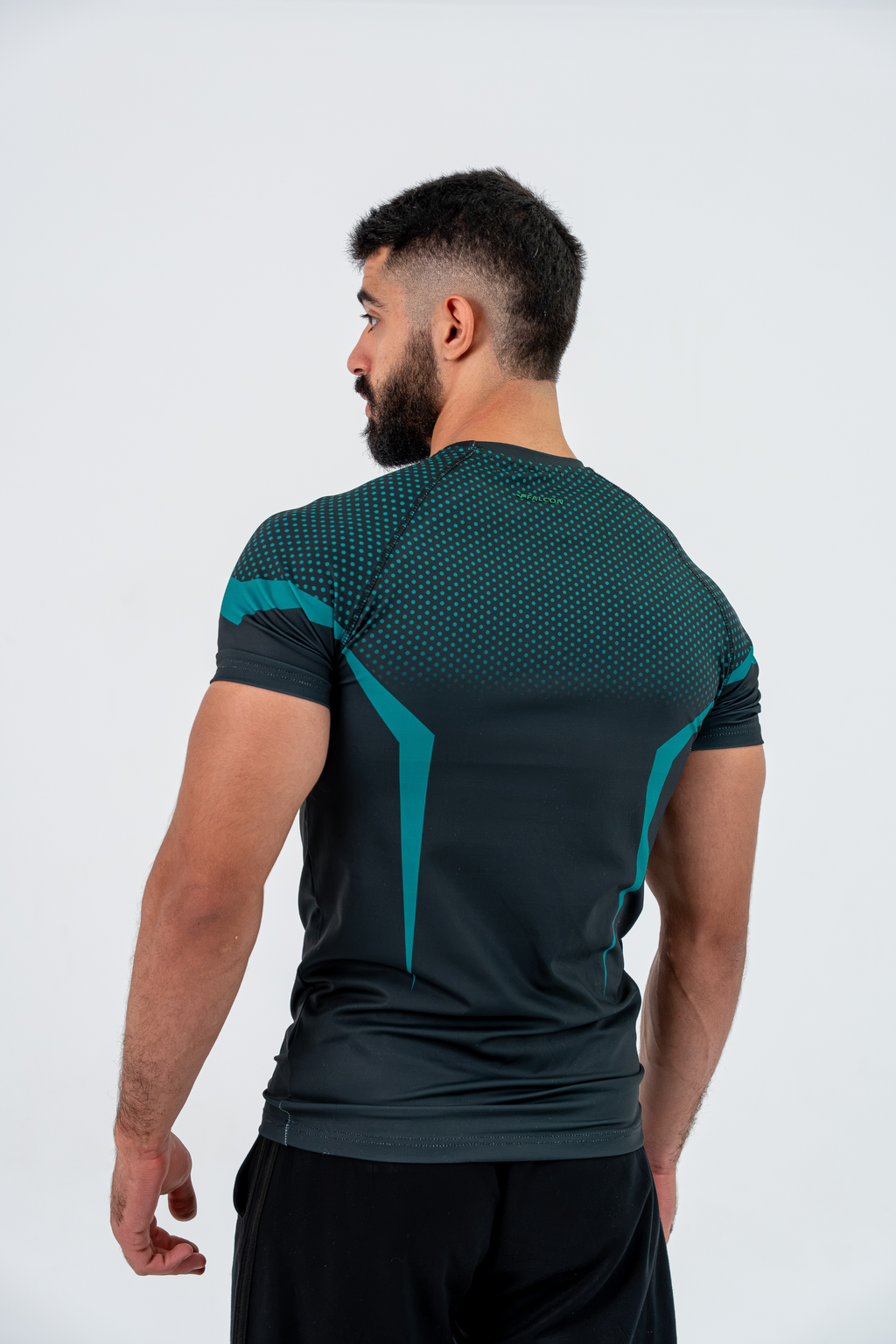 Cyan Vayron Compression T-Shirt