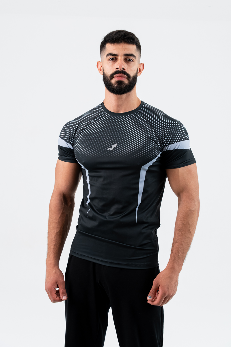 Grey Vayron Compression T-Shirt